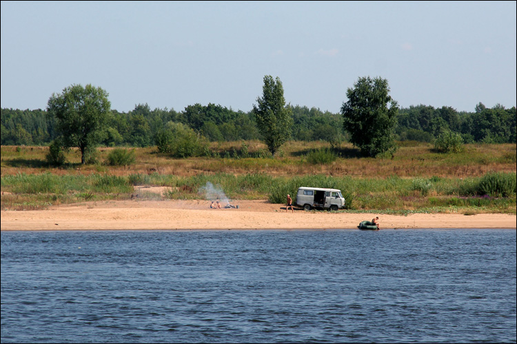 Волга пляж